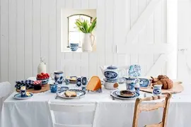 Blond Amsterdam taartbord aardewerk delfts blond 18x2cm multi  - afbeelding 3