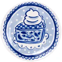 Blond Amsterdam taartbord aardewerk delfts blond 18x2cm multi  - afbeelding 1