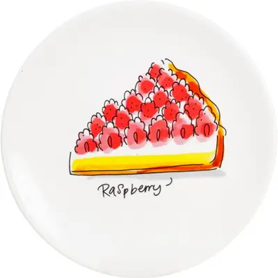 Blond Amsterdam taartbord aardewerk raspberry pie 18x2cm multi  - afbeelding 1