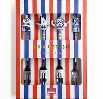 Blond Amsterdam taartvorkjes set van 4 Delfts Blond multi - afbeelding 1