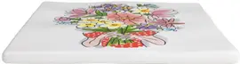 Blond Amsterdam tegeltje aardewerk bouquet of flowers 13x13cm multi - afbeelding 2