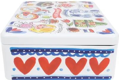 Blond Amsterdam theeblik rvs holland 25x15x6cm multi  - afbeelding 4