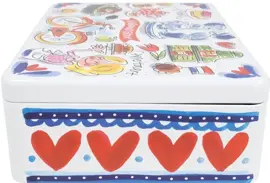 Blond Amsterdam theeblik rvs holland 25x15x6cm multi  - afbeelding 4