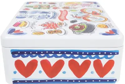 Blond Amsterdam theeblik rvs holland 25x15x6cm multi  - afbeelding 6