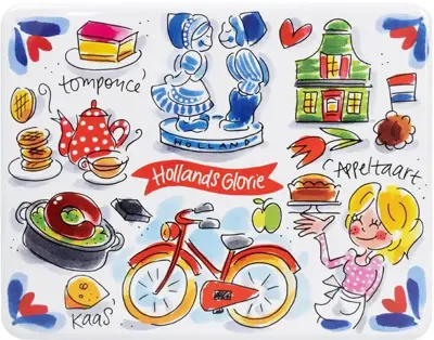 Blond Amsterdam theeblik rvs holland 25x15x6cm multi  - afbeelding 1