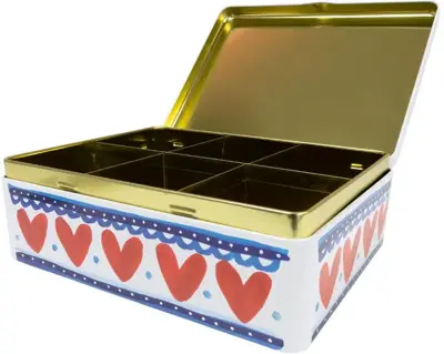 Blond Amsterdam theeblik rvs holland 25x15x6cm multi  - afbeelding 2