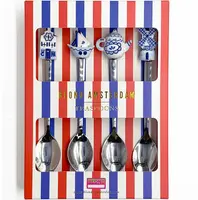 Blond Amsterdam theelepels metaal Delfts Blond 4 stuks - afbeelding 1
