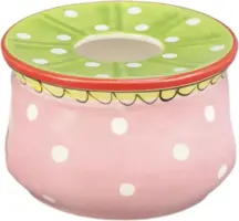 Blond Amsterdam theelichthouder aardewerk even bijkletsen 16x10cm roze - afbeelding 2