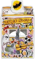 Blond Amsterdam theelichthouder aardewerk halloween 8.5x8.5x14.5cm multi - afbeelding 5