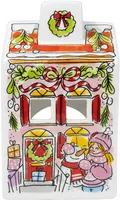 Blond Amsterdam theelichthouder aardewerk kerst 0x8.5x14.5cm multi - afbeelding 5