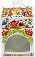 Blond Amsterdam theelichthouder aardewerk kerst 0x8.5x14.5cm multi - afbeelding 3