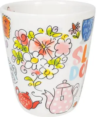 Blond Amsterdam theemok aardewerk slow down! 0,35l 10x11.5cm multi  - afbeelding 2