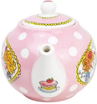 Blond Amsterdam theepot aardewerk even bijkletsen 16x16cm multi  - afbeelding 3