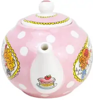 Blond Amsterdam theepot aardewerk even bijkletsen 16x16cm multi  - afbeelding 3