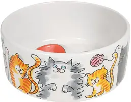 Blond Amsterdam voerbak aardewerk cat 15,5x6,5cm multi - afbeelding 1