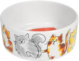 Blond Amsterdam voerbak aardewerk cat 15,5x6,5cm multi - afbeelding 3