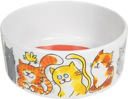 Blond Amsterdam voerbak aardewerk cat 15,5x6,5cm multi - afbeelding 4