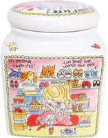 Blond Amsterdam voorraadpot aardewerk  20.5x20.5x26cm multi  - afbeelding 3