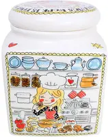 Blond Amsterdam voorraadpot aardewerk  20.5x20.5x26cm multi  - afbeelding 2