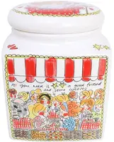 Blond Amsterdam voorraadpot aardewerk  20.5x20.5x26cm multi  - afbeelding 1