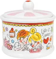 Blond Amsterdam voorraadpot aardewerk bon bon sweet 12.5x12cm multi 