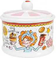 Blond Amsterdam voorraadpot aardewerk bon bon sweet 12.5x12cm multi  - afbeelding 3