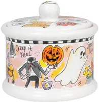 Blond Amsterdam voorraadpot aardewerk halloween 14x13cm multi  - afbeelding 2