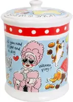 Blond Amsterdam voorraadpot aardewerk hond 12x17cm multi  - afbeelding 2