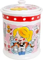 Blond Amsterdam voorraadpot aardewerk kat 12x17cm multi  - afbeelding 2