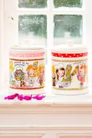 Blond Amsterdam voorraadpot aardewerk roze rand 16x22cm multi  - afbeelding 5