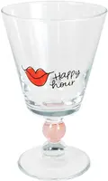 Blond Amsterdam wijnglas glas happy hour 9x14.5cm transparant  - afbeelding 1