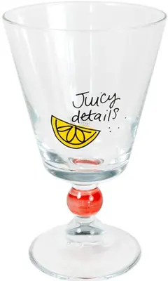 Blond Amsterdam wijnglas glas juicy 9x14.5cm transparant  - afbeelding 1