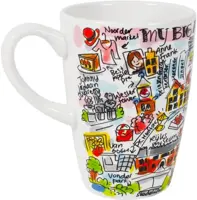 Blond Amsterdam xl beker aardewerk amsterdam 10x14cm multi 