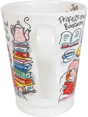 Blond Amsterdam xl beker aardewerk book lover 10x14cm multi  - afbeelding 4