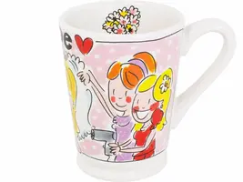 Blond Amsterdam xl beker aardewerk bride 10x14cm multi  - afbeelding 1