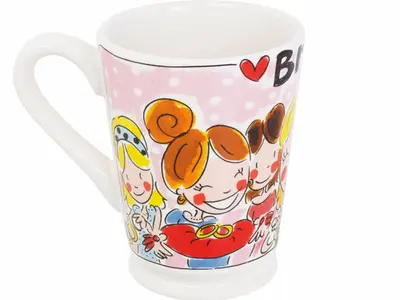 Blond Amsterdam xl beker aardewerk bride 10x14cm multi  - afbeelding 3