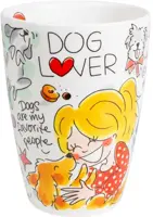 Blond Amsterdam xl beker aardewerk dog lover 10x14cm multi  - afbeelding 3