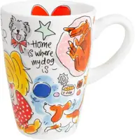 Blond Amsterdam xl beker aardewerk dog lover 10x14cm multi  - afbeelding 4