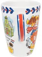 Blond Amsterdam xl beker aardewerk holland 10x14cm multi  - afbeelding 4