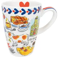 Blond Amsterdam xl beker aardewerk holland 10x14cm multi  - afbeelding 1