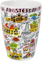 Blond Amsterdam xl mok aardewerk amsterdam 10x12.5cm multi  - afbeelding 3