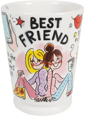 Blond Amsterdam xl mok aardewerk best friend 10x12.5cm multi  - afbeelding 3