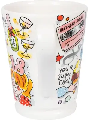 Blond Amsterdam xl mok aardewerk cheers to 18 years 10x13cm multi  - afbeelding 4