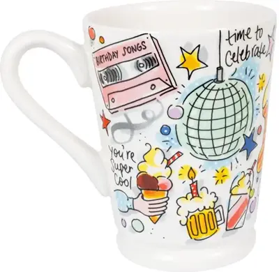Blond Amsterdam xl mok aardewerk cheers to 18 years 10x13cm multi  - afbeelding 1