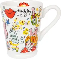 Blond Amsterdam xl mok aardewerk cheers to 18 years 10x13cm multi  - afbeelding 2