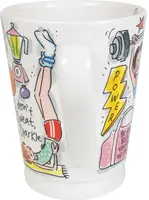 Blond Amsterdam xl mok aardewerk fit girl 10x12.5cm multi  - afbeelding 4