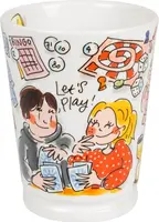 Blond Amsterdam xl mok aardewerk mazagran 10x13cm multi  - afbeelding 1