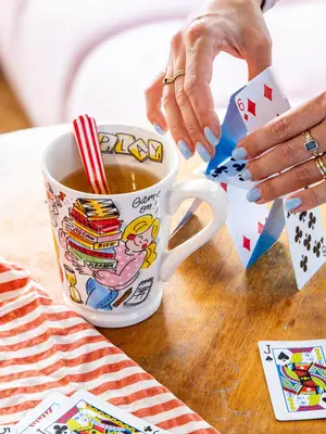 Blond Amsterdam xl mok aardewerk mazagran 10x13cm multi  - afbeelding 3