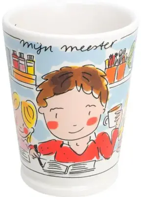 Blond Amsterdam xl mok aardewerk meester 10x12.5cm multi  - afbeelding 4
