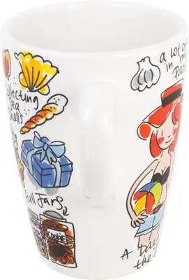 Blond Amsterdam xl mok aardewerk my favorite things 10x12.5cm multi  - afbeelding 4